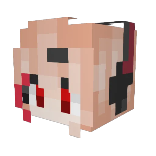 Sameir Minecraft avatar head, 3D render