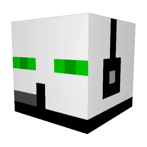 Sameliti Minecraft avatar head, 3D render
