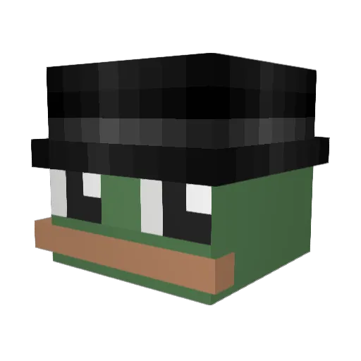 Samer22 Minecraft avatar head, 3D render