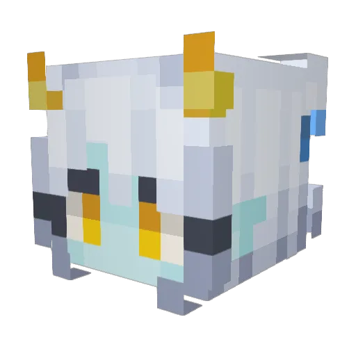 Samesake Minecraft avatar head, 3D render