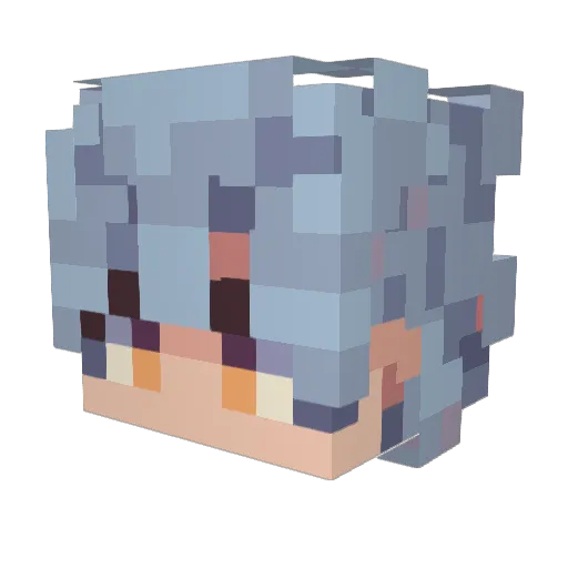 SametAga112 Minecraft avatar head, 3D render