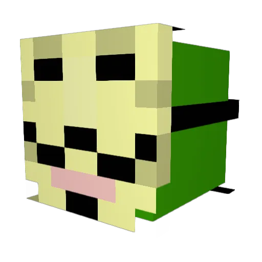 SametTK Minecraft avatar head, 3D render