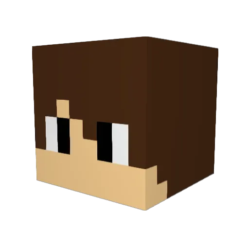 SametZhn Minecraft avatar head, 3D render