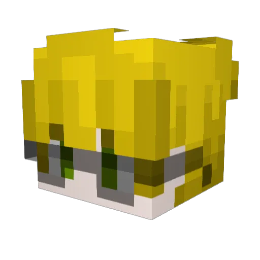 Samgouta Minecraft avatar head, 3D render