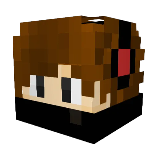 SamhainIA Minecraft avatar head, 3D render