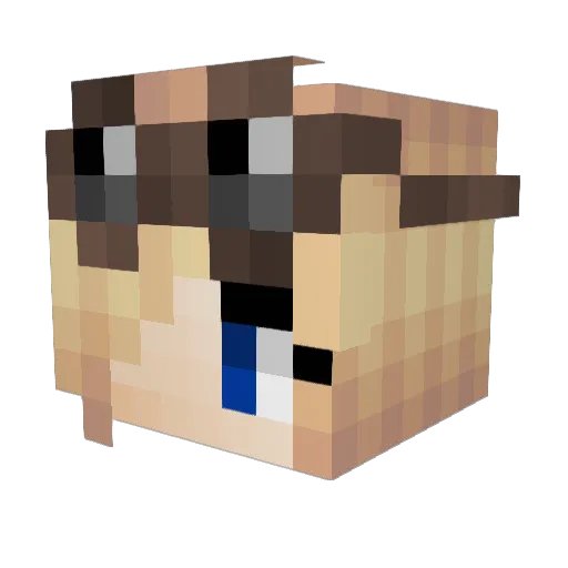 Samhara09 Minecraft avatar head, 3D render