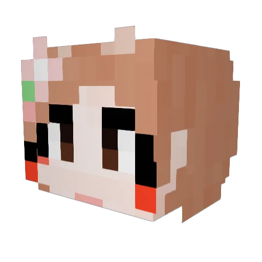 Samhyo Minecraft avatar head, 3D render