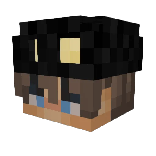 SamiGamerNoob Minecraft avatar head, 3D render
