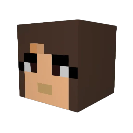 SamiPeti Minecraft avatar head, 3D render