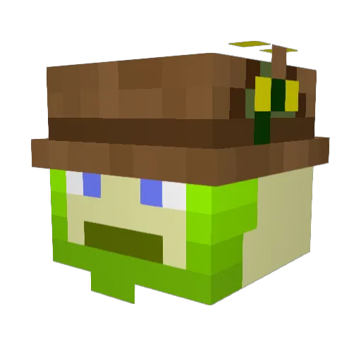 Sami_Bro Minecraft avatar head, 3D render