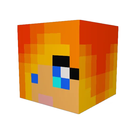 Sami_Skittles Minecraft avatar head, 3D render