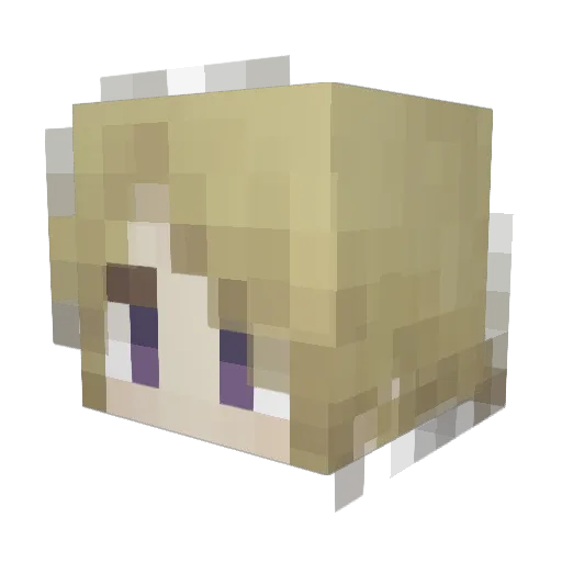 SamiaHAN Minecraft avatar head, 3D render