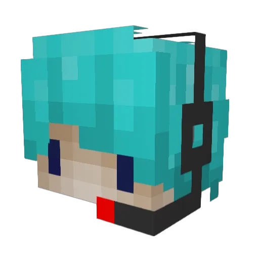 Samiam911 Minecraft avatar head, 3D render