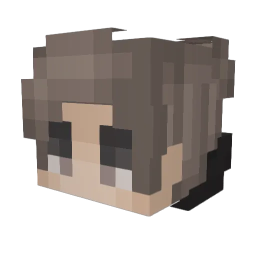 Samiboiz Minecraft avatar head, 3D render