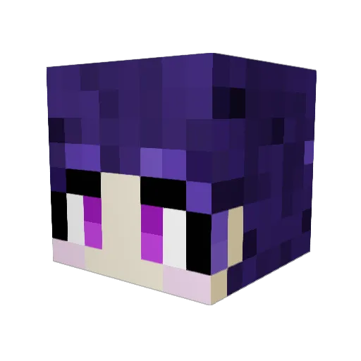 SamillieJ Minecraft avatar head, 3D render