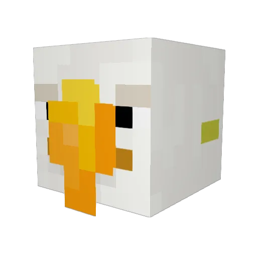 Saminations Minecraft avatar head, 3D render