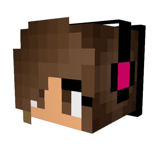 Samirax666 Minecraft avatar head, 3D render