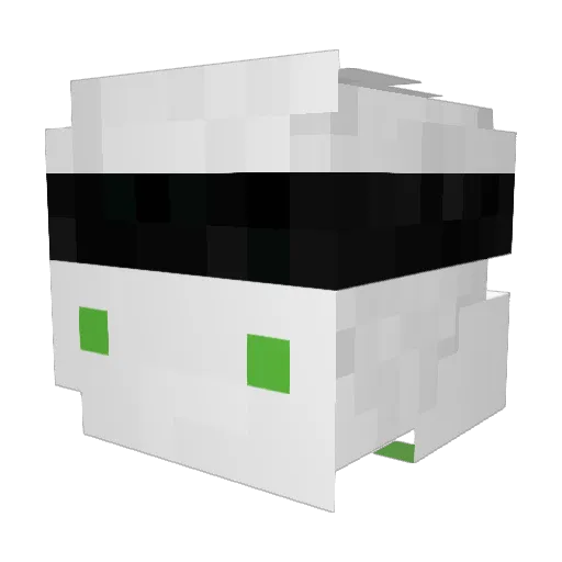 SamisMC Minecraft avatar head, 3D render