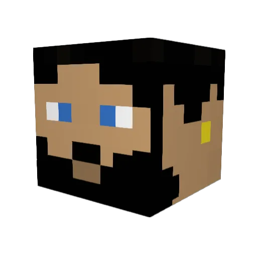 Samisay Minecraft avatar head, 3D render