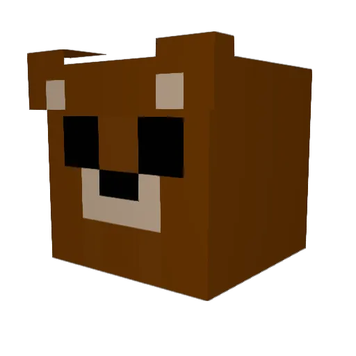 Samisepic Minecraft avatar head, 3D render