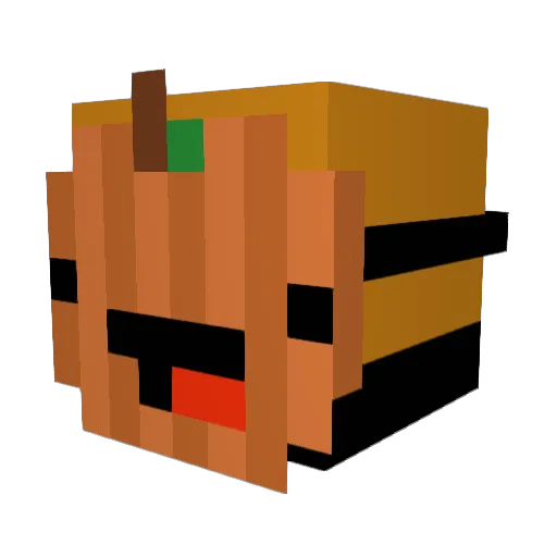 Samisiek Minecraft avatar head, 3D render