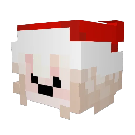 Samisieq Minecraft avatar head, 3D render