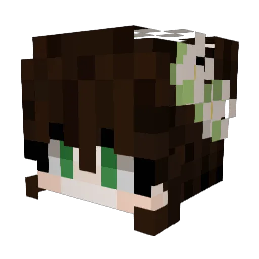 Samivarence Minecraft avatar head, 3D render