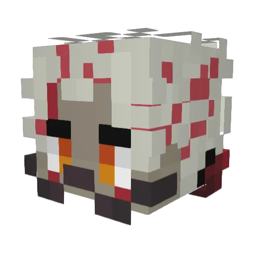 SamkyVr Minecraft avatar head, 3D render