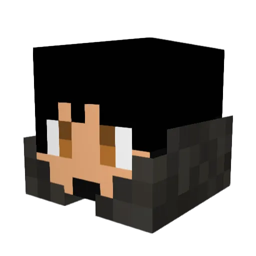 SammehtheLion Minecraft avatar head, 3D render