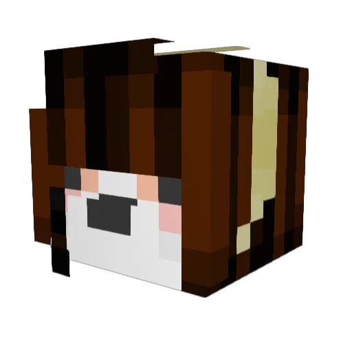 SammiNpc Minecraft avatar head, 3D render