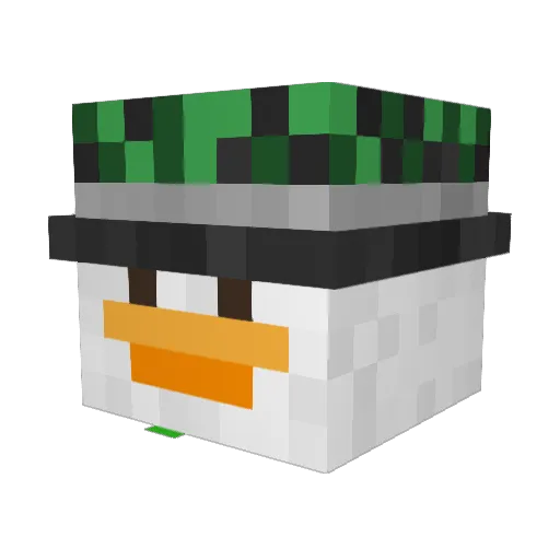 Sammlon Minecraft avatar head, 3D render