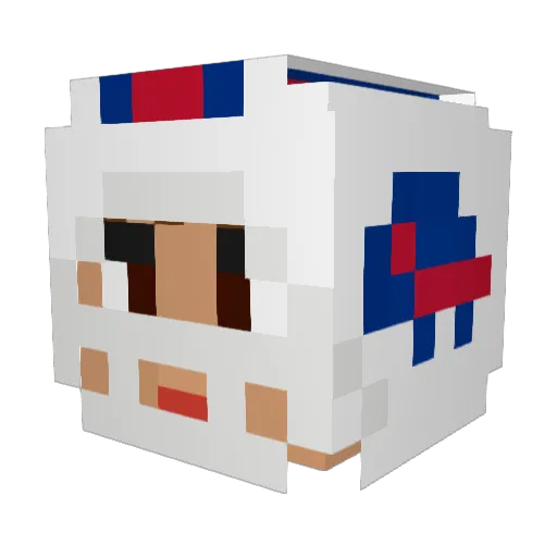 Sammm33333 Minecraft avatar head, 3D render