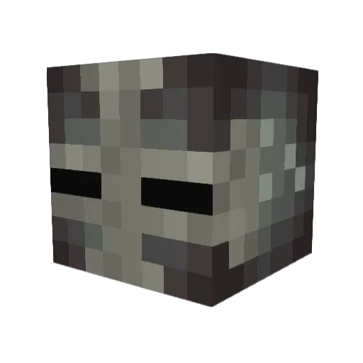 Sammm Minecraft avatar head, 3D render