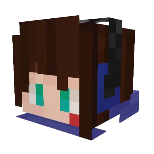 Sammonade Minecraft avatar head, 3D render