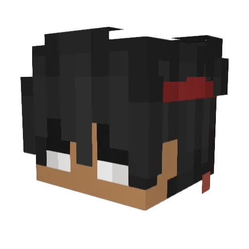 SammuCOL Minecraft avatar head, 3D render