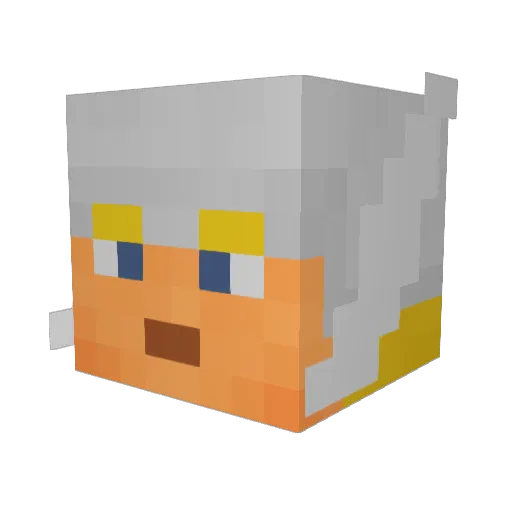 Sammy2Chainz Minecraft avatar head, 3D render