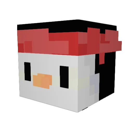 Sammy443 Minecraft avatar head, 3D render