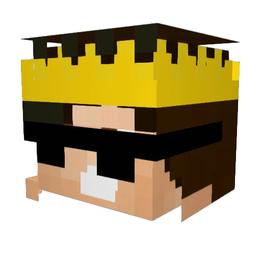 Sammy76 Minecraft avatar head, 3D render
