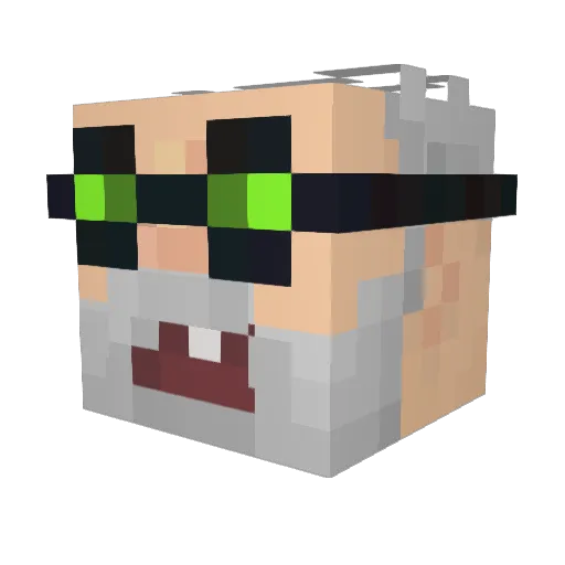 SammyBH Minecraft avatar head, 3D render