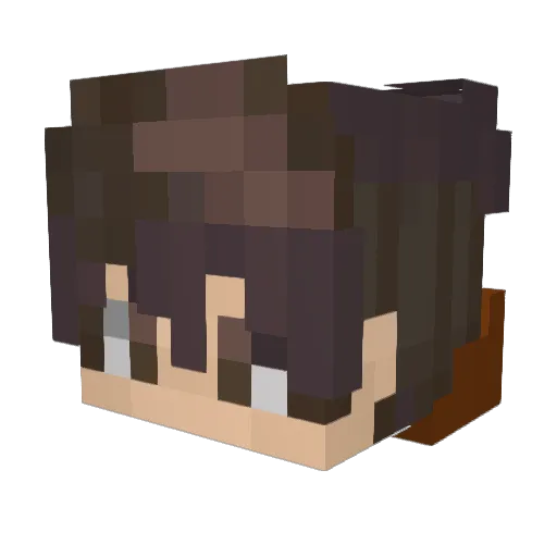 SammyBuildsBoats Minecraft avatar head, 3D render