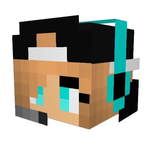 SammyGXD Minecraft avatar head, 3D render