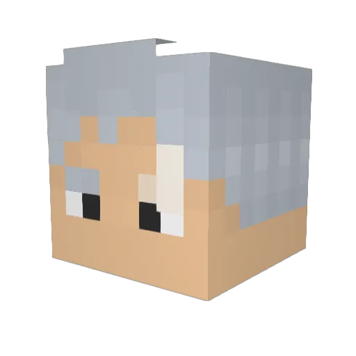 SammyHuynh Minecraft avatar head, 3D render