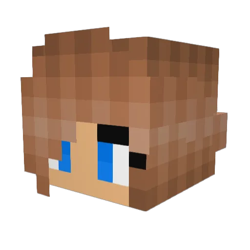 SammyRaine Minecraft avatar head, 3D render