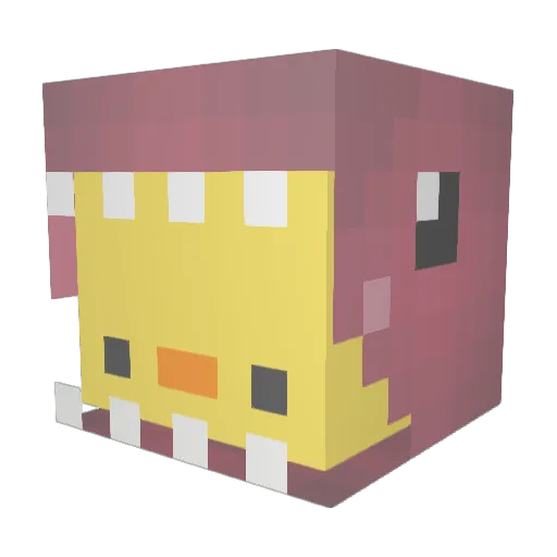 SammySabine Minecraft avatar head, 3D render