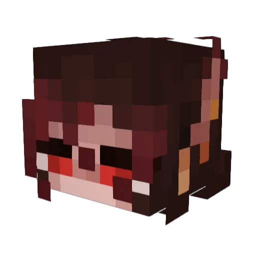 SammySalmon0 Minecraft avatar head, 3D render