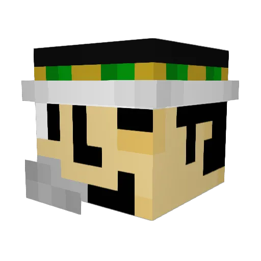 SammyT13 Minecraft avatar head, 3D render