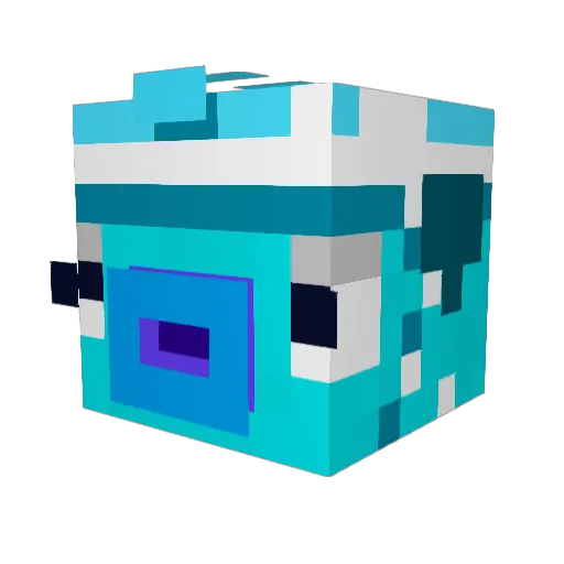 SammyTheFish Minecraft avatar head, 3D render