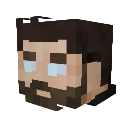 SammyTsunami2 Minecraft avatar head, 3D render