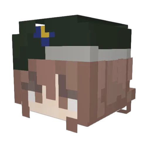 Sammy_Channel Minecraft avatar head, 3D render