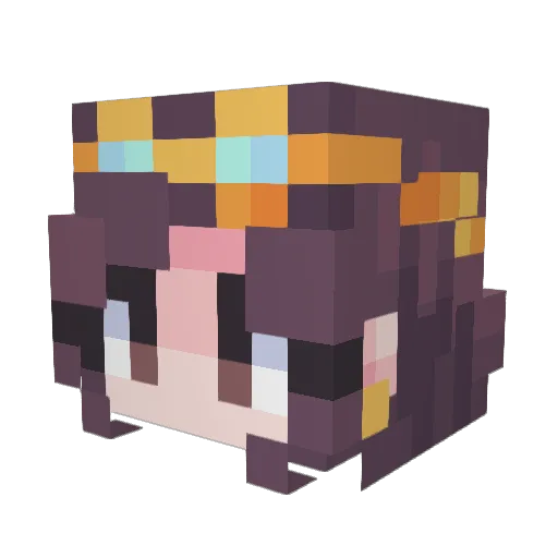 Sammy_Senpai Minecraft avatar head, 3D render